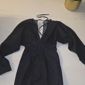 Guess Black Long Sleeve Dress